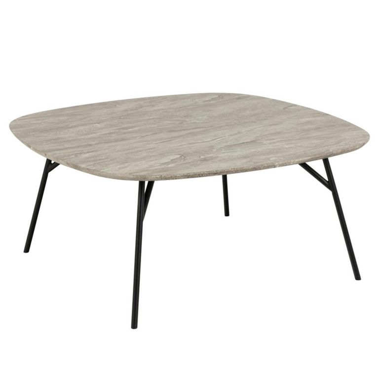 Caracas Coffee Table - Square - Grey Marble