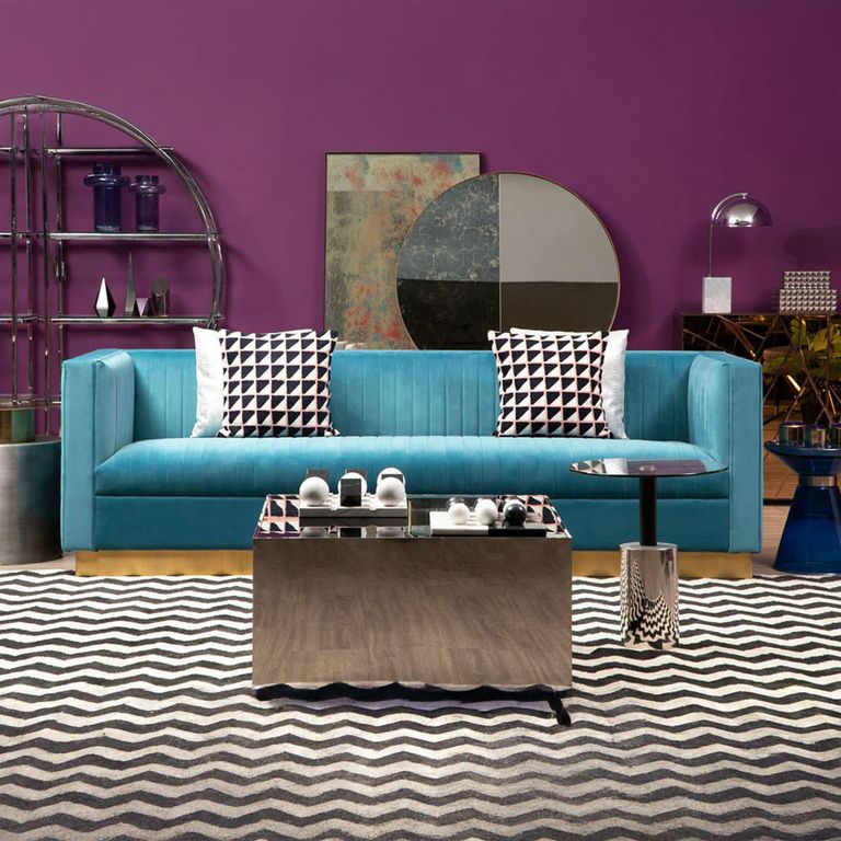 Carlox Coffee Table - Square - Black Glass and Chrome