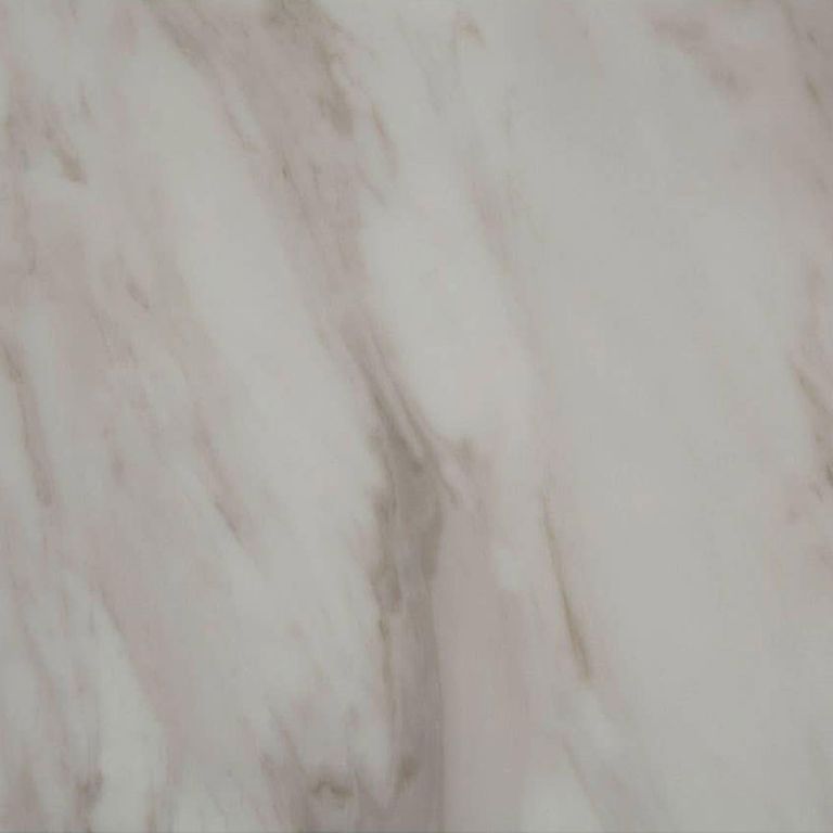 Carlox Coffee Table - Round - White Marble Effect with Gold Metal