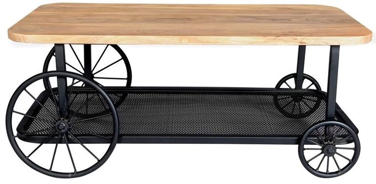 Cart Industrial Style Coffee Table