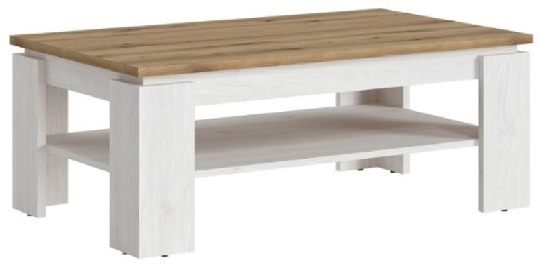Celesto White 110cm Coffee Table