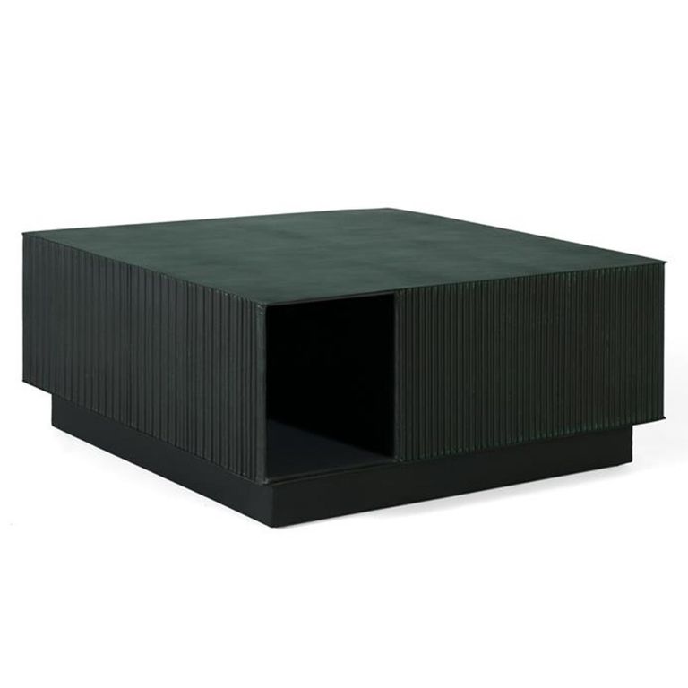 Chamamba Coffee Table - Dark Green Metal - Square