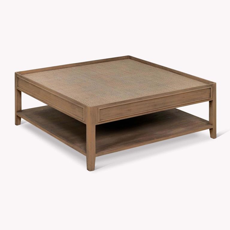 Chesterton Coffee Table Square Natural Rattan