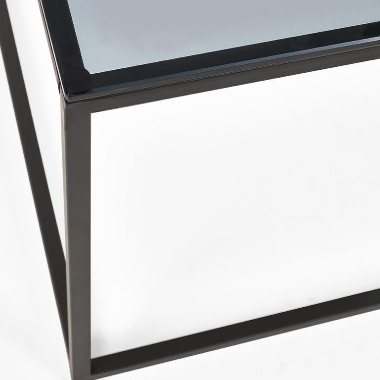 Chicago Coffee Table - 110cm - Smoked Glass