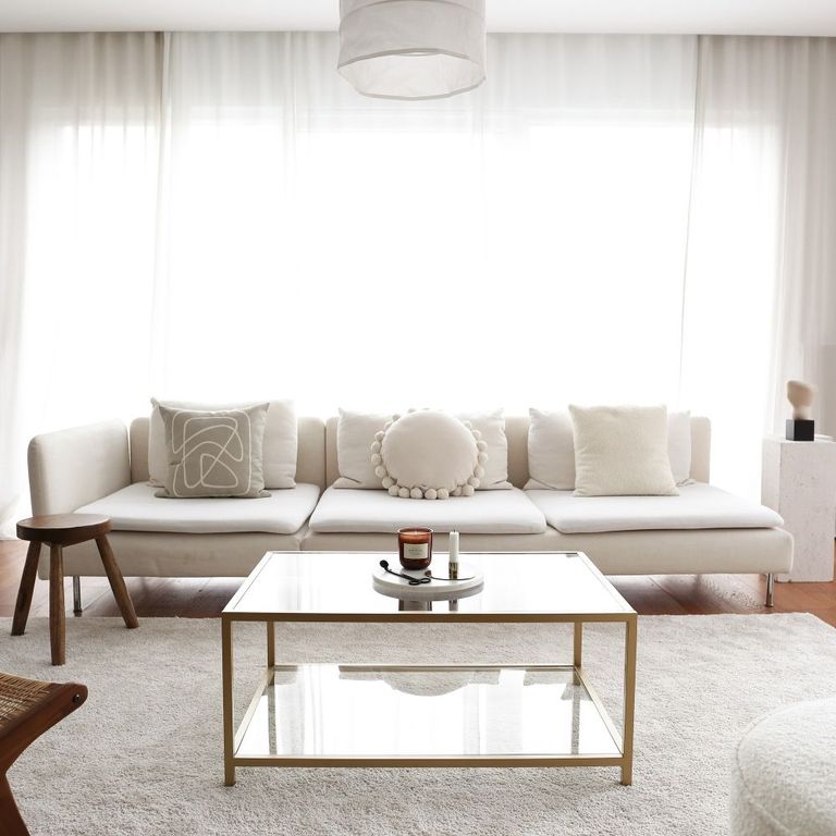 Clearance - Amberley Gold and Glass Coffee Table