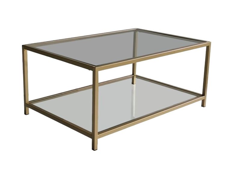 Clearance - Amberley Gold and Glass Coffee Table