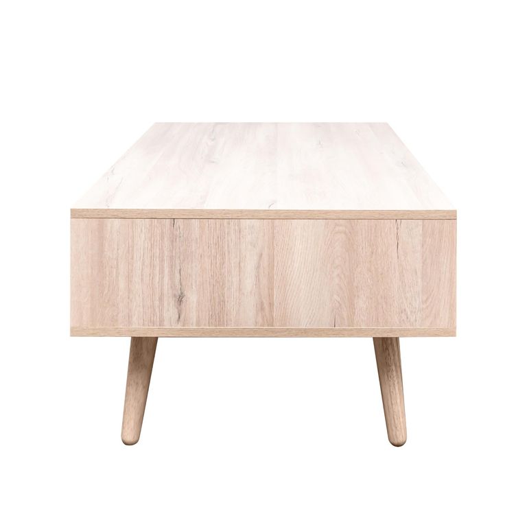 Clearance - Ferrero Natural and Woven Rattan 1 Drawer Coffee Table