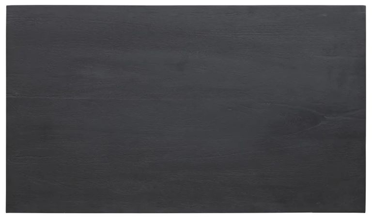 Clearance - Geo Black Painted Mirrored Storage Coffee Table, Solid Mango Wood with Stainless Steel Chrome Base - 2 Drawers - Brand New Item