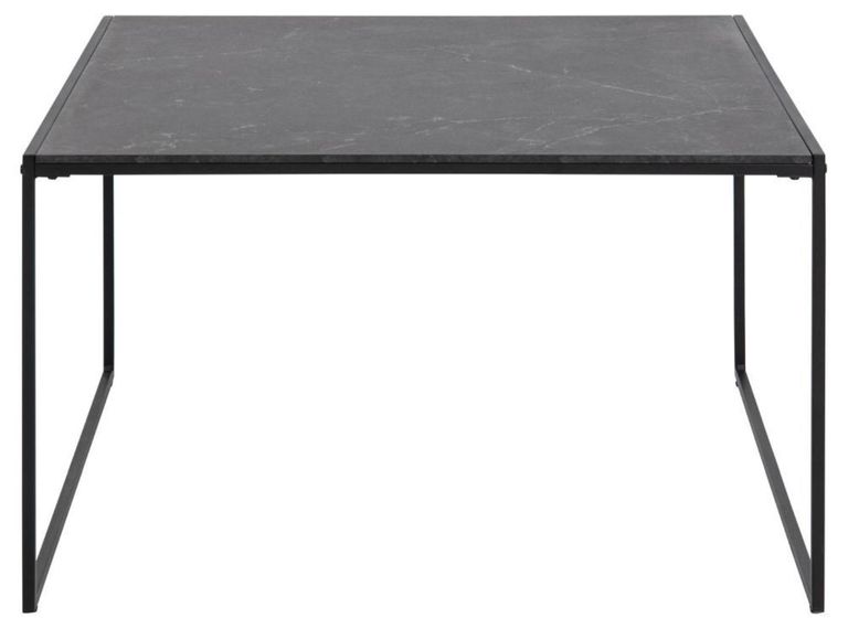 Clearance - Infinity Black Melamine Top Square Large Coffee Table - FSS14837