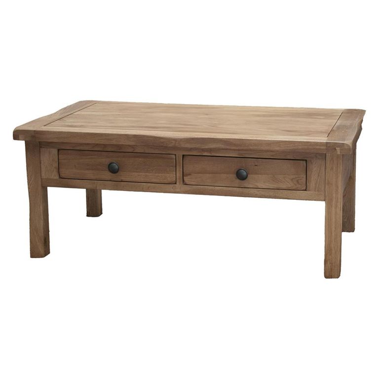 Clearance - Rutland Oak 2 Drawer Coffee Table - FSS16357