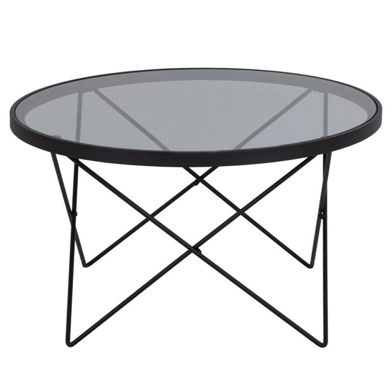 Cuxton Coffee Table - Round - Smoked Glass