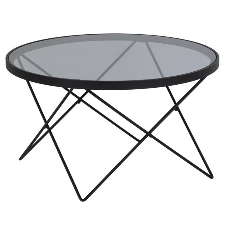 Cuxton Coffee Table - Round - Smoked Glass