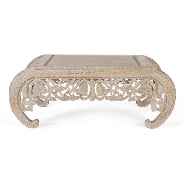 Dale Coffee Table - Carved Mango Wood - Round