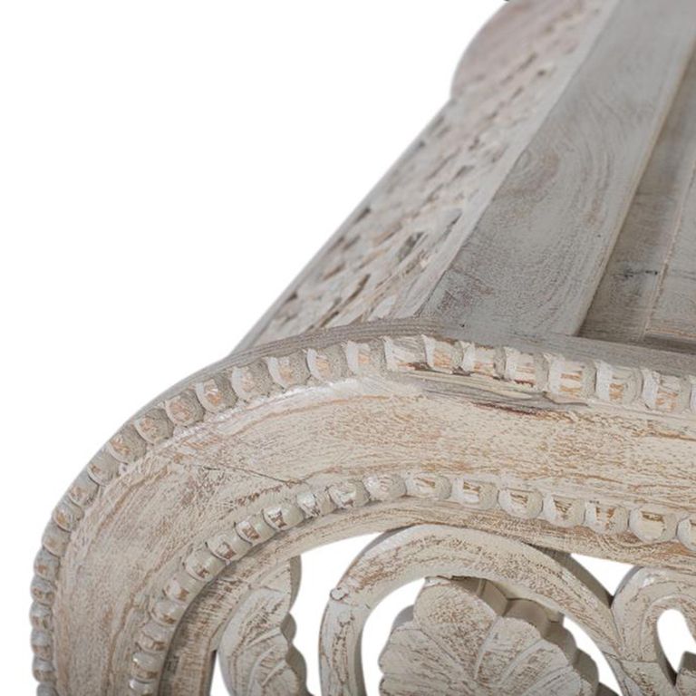 Dale Coffee Table - Carved Mango Wood - Round