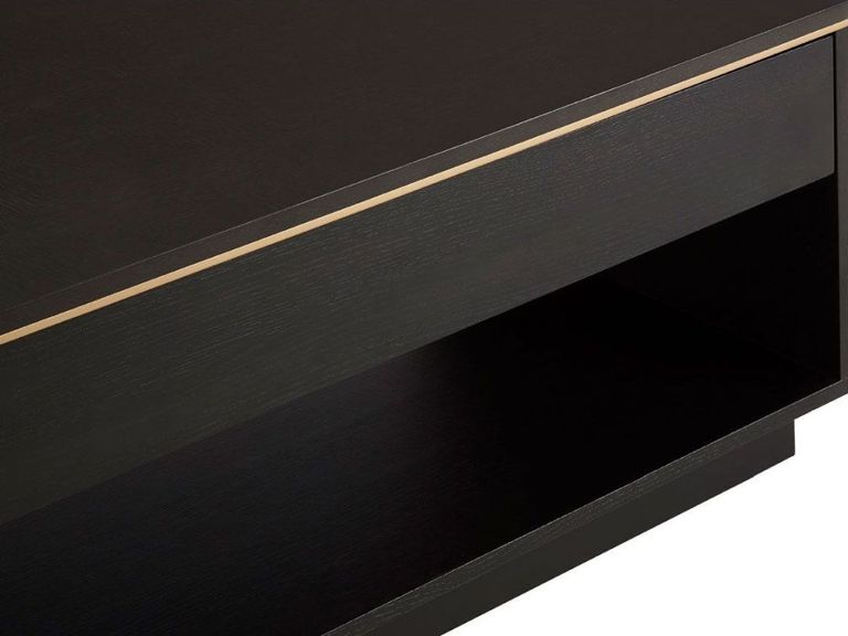 Diamond Coffee Table - Dark Wood Storage