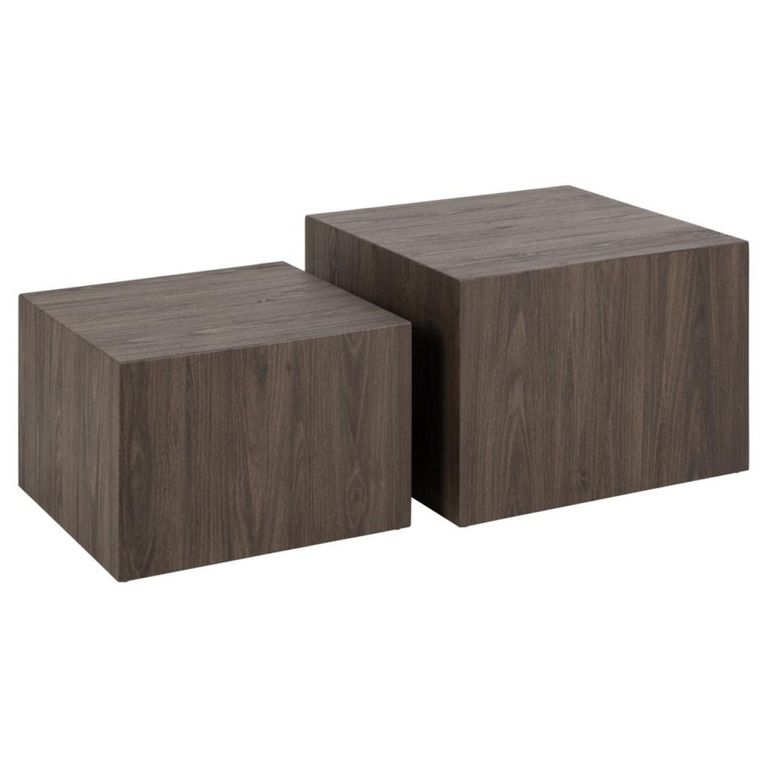 Dice Coffee Table - Square - Ash Smoked - Set of 2