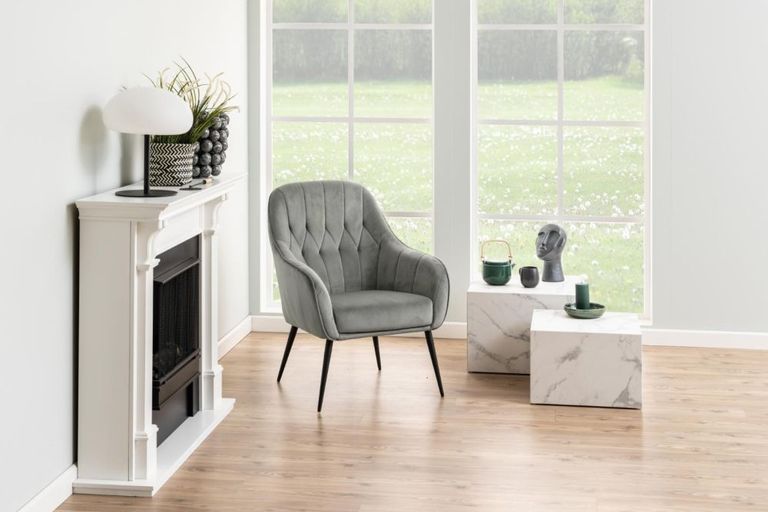 Dice Coffee Table - Round - White Carrara Marble Effect - Set of 2