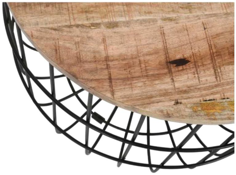 Dispur Solid Mango Wood Removable Top Coffee Table