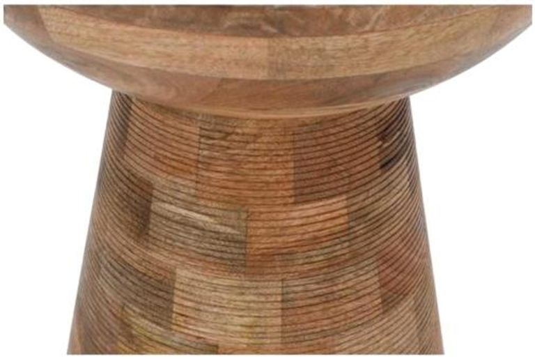 Dispur Solid Mango Wood Round Coffee Table