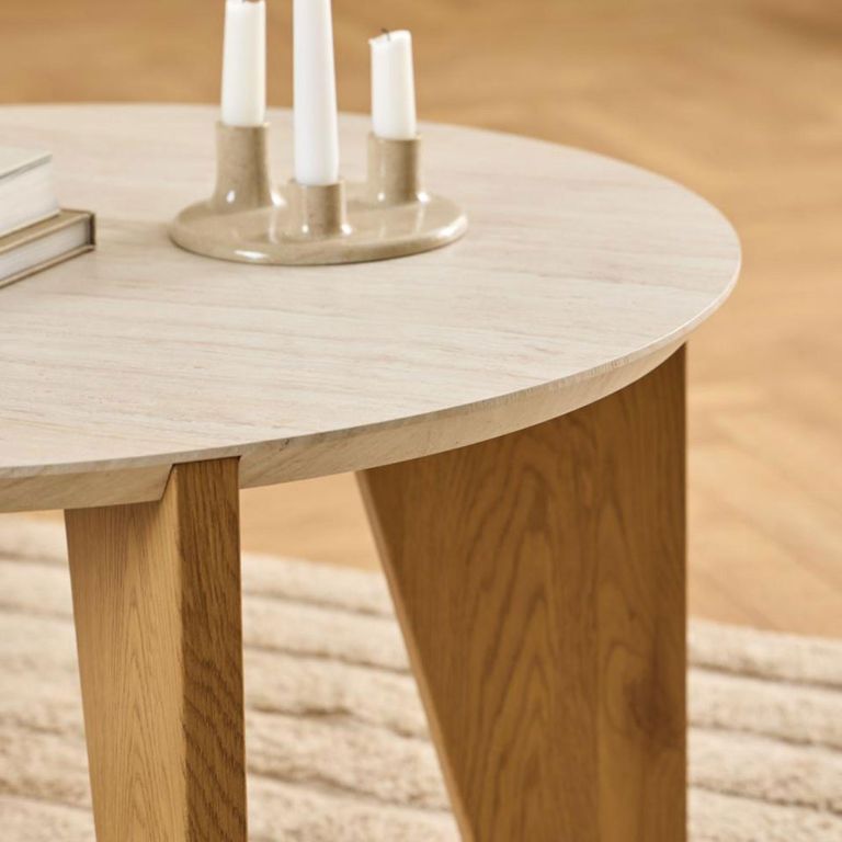 Dockland Coffee Table - Round - Oak