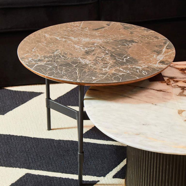 Doha Coffee Table - Round - Grey Slate