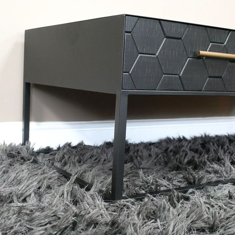 Coffee Table - 2 Drawer - Black