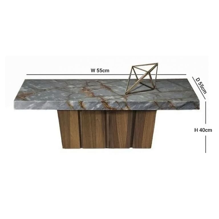 Empire Occasional Table - Marble with Wooden Base - Variation Available