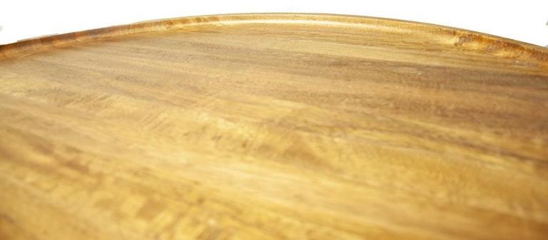 Evansville Mango Wood Round Coffee Table