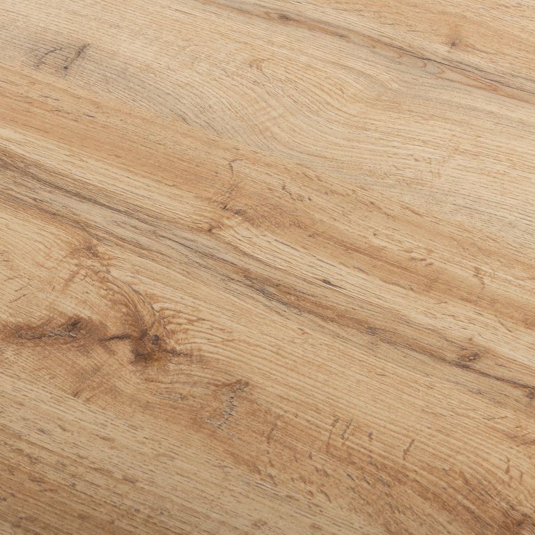 Ezra Oak Coffee Table with Black Spider Legs