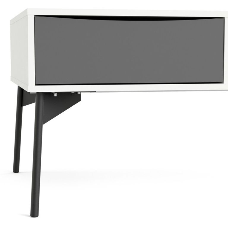 Fur White 1 Drawer Coffee Table