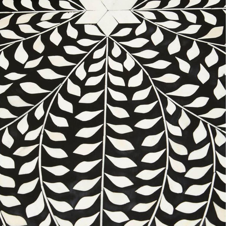 Fusion Coffee Table - Round - Black Bone Inlay