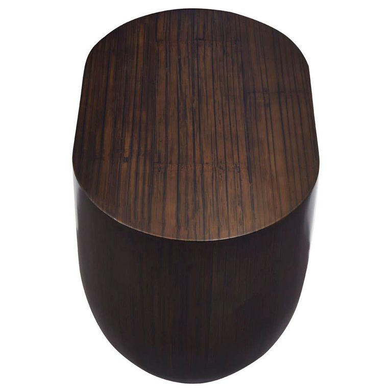 Gabelle Coffee Table - Oval - Small - Dark Bamboo Wood