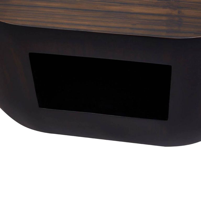 Gabelle Coffee Table - Oval - Small - Dark Bamboo Wood