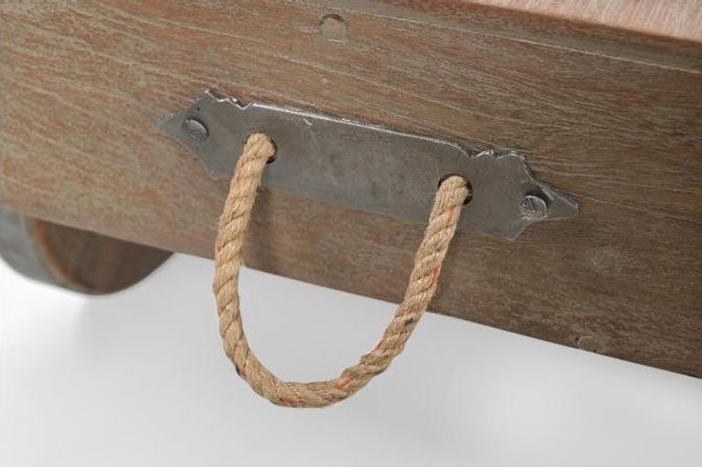 Gulmarg Reclaimed Wooden Coffee Table on Wheels