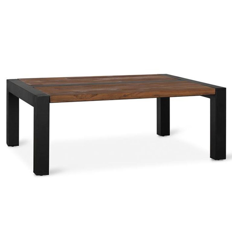 Harlech Coffee Table - Industrial Style - Solid Teak Wood