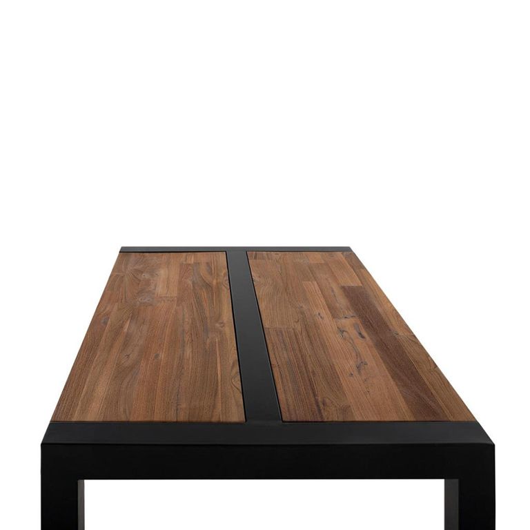 Harlech Coffee Table - Industrial Style - Solid Teak Wood