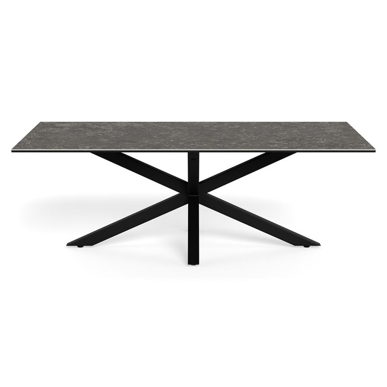 Heaven Round Dining Table - 4 Seater - Round - Black Ceramic - with Star Legs