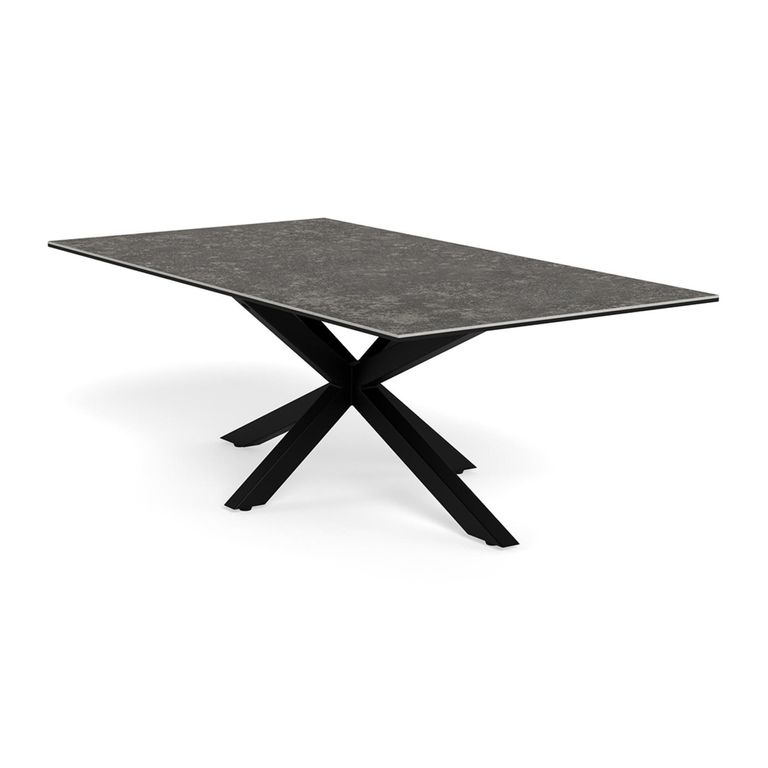 Heaven Round Dining Table - 4 Seater - Round - Black Ceramic - with Star Legs