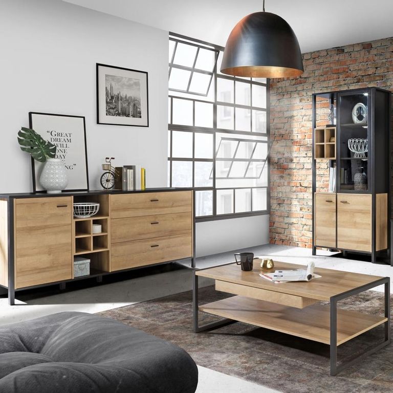 High Rock Oak Effect Coffee Table