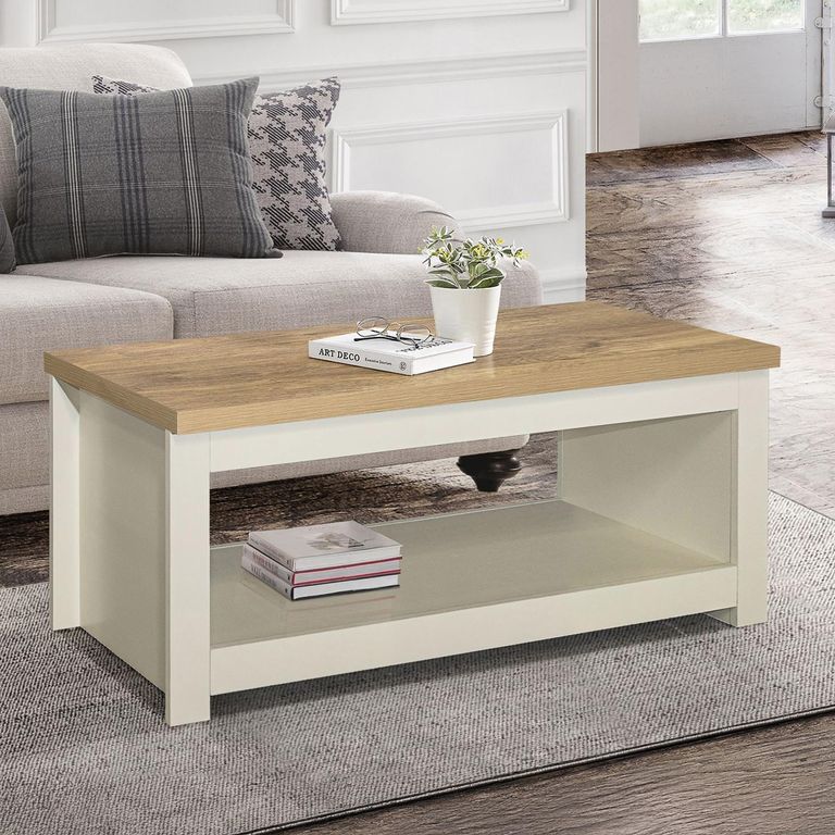 Highgate Coffee Table - 105cm - Cream Painted
