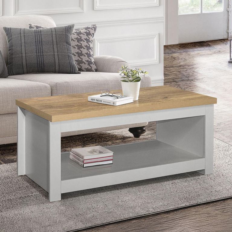 Highgate Coffee Table - 105cm - Grey Painted