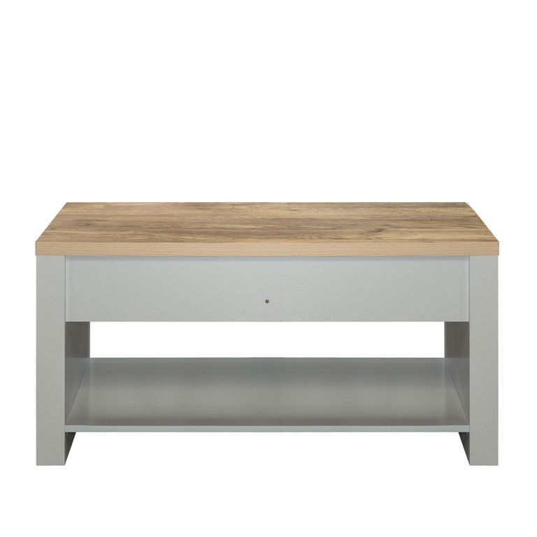 Highgate Coffee Table - 2 Drawer - Grey Painted