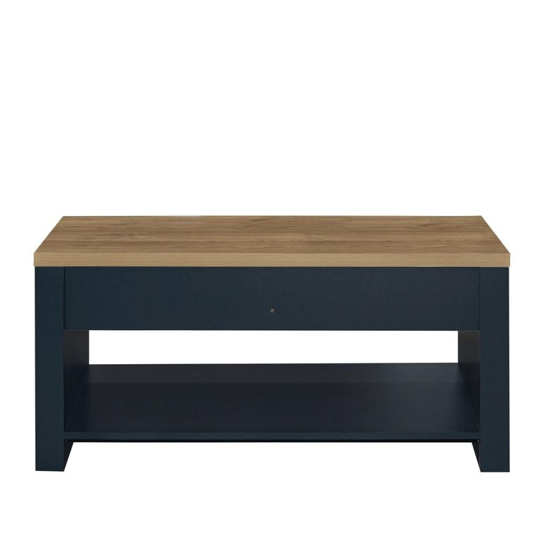 Highgate Coffee Table - 2 Drawer - Navy Blue Painted