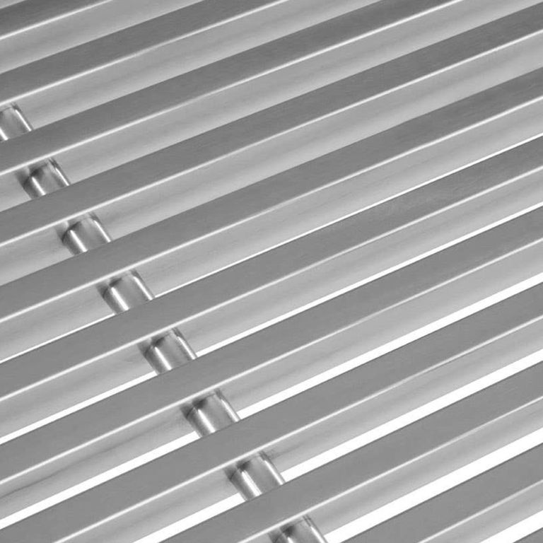 Horizon Coffee Table - Curved - Brushed Metal