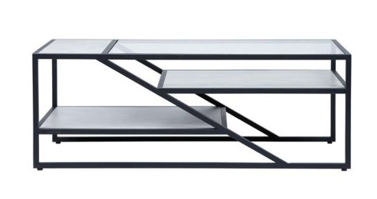 Ibarra Coffee Table - Glass and Metal