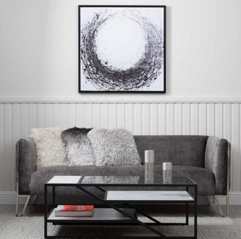 Ibarra Coffee Table - Glass and Metal