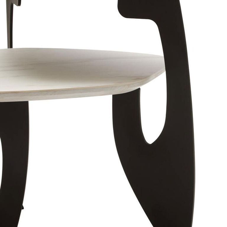 Imperia Coffee Table - 2 Tier - Triangular - Small - Grey Ceramic