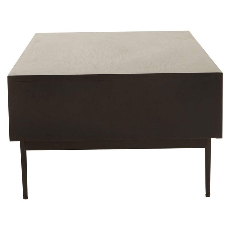 Jakara Coffee Table - 2 Drawer - Black Wood