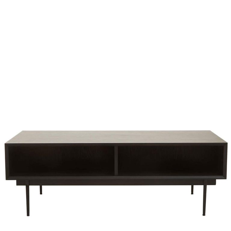 Jakara Coffee Table - 2 Drawer - Black Wood