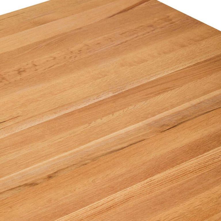 Jana Coffee Table - Square - Oak and Gold Metal